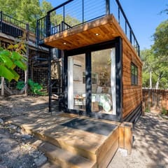 Riverfront Container Home | Private Rooftop Deck