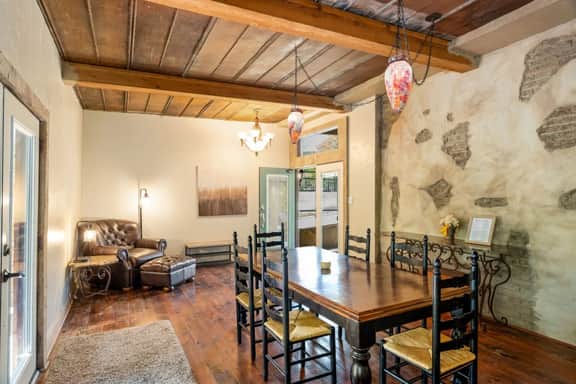 Historic Guadalupe Riverfront Home | Sleeps 10 | Private Hot Tub + Billiards Room - Image 5